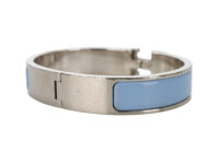 0411. Hermes Clic Bracelet, Porcelain Blue Teal, Silver Hardware NEW11