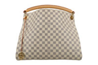 0421. Louis Vuitton Artsy, Damier Azur, Gold Hardware1
