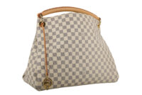 0421. Louis Vuitton Artsy, Damier Azur, Gold Hardware2