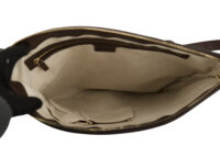 0423. Gucci Web Half Moon Bag, Gold Hardware10