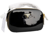 0432. Prada Odette, Black Patent Leather, Gold Hardware2