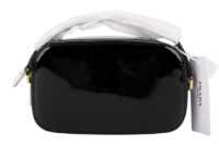 0432. Prada Odette, Black Patent Leather, Gold Hardware4