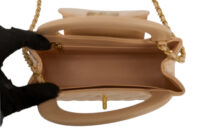 0420. Chanel Kelly Nano, Beige Lambskin, Gold Hardware12