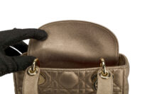 0441. Lady Dior Mini Metallic Gold Cannage, Gold Hardware10