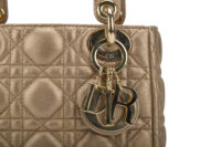 0441. Lady Dior Mini Metallic Gold Cannage, Gold Hardware7