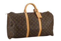 0448. Louis Vuitton Keepall 50, Monogram, Gold Hardware2