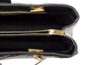 0455. Saint Laurent Chain Shopping Tote, Black Caviar, Gold Hardware12