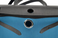 0456. Hermes Herbag 31 Blue Jean Canvas, Palladium Hardware14