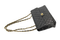 0458. Chanel Jumbo Classic Flap Vintage, Black Caviar Leather, Gold Hardware12
