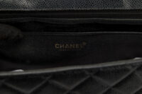 0458. Chanel Jumbo Classic Flap Vintage, Black Caviar Leather, Gold Hardware15