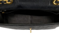 0458. Chanel Jumbo Classic Flap Vintage, Black Caviar Leather, Gold Hardware16