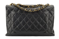 0458. Chanel Jumbo Classic Flap Vintage, Black Caviar Leather, Gold Hardware4