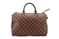 0461. Louis Vuitton Speedy 30 Damier Ebene Canvas, Gold Hardware1