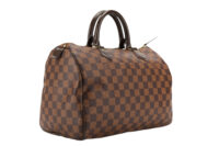 0461. Louis Vuitton Speedy 30 Damier Ebene Canvas, Gold Hardware2