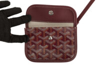 0462. Goyard Anjou Mini Tote Burgundy Goyardine, Silver Hardware12