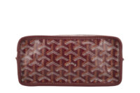 0462. Goyard Anjou Mini Tote Burgundy Goyardine, Silver Hardware8