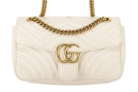 0465. Gucci Marmont Medium Beige Leather, Gold hardware1