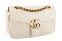 0465. Gucci Marmont Medium Beige Leather, Gold hardware3