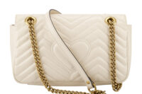 0465. Gucci Marmont Medium Beige Leather, Gold hardware6