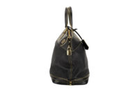 0467. Louis Vuitton Suhali lockit Tote Black Leather, Gold Hardware3