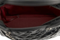 0471. Chanel 31 Cambon Quilted Black Patent Leather, Aged Silver tone Hardware10