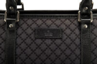 0472. Gucci GG Diamante Tote Black Canvas, Silver Hardware12