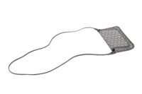 0473. Goyard Plumet Grey Goyardine Crossbody, Silver Hardware6
