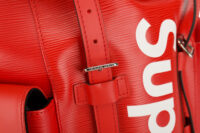 0475. Louis Vuitton Supreme Red Epi Leather Backpack, Silver Hardware10