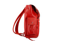 0475. Louis Vuitton Supreme Red Epi Leather Backpack, Silver Hardware3
