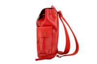 0475. Louis Vuitton Supreme Red Epi Leather Backpack, Silver Hardware5