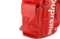 0475. Louis Vuitton Supreme Red Epi Leather Backpack, Silver Hardware9