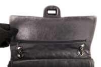0477. Chanel Timeless Re-issue Grey Metallic Finish, Silver Hardware12