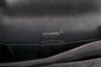 0477. Chanel Timeless Re-issue Grey Metallic Finish, Silver Hardware15