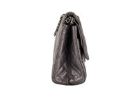 0477. Chanel Timeless Re-issue Grey Metallic Finish, Silver Hardware3