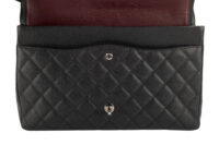 0478. Chanel Maxi Classinc Double Flap Black Caviar Leather, Silver Hardware14