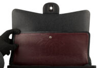 0478. Chanel Maxi Classinc Double Flap Black Caviar Leather, Silver Hardware15