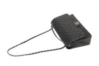 0478. Chanel Maxi Classinc Double Flap Black Caviar Leather, Silver Hardware7