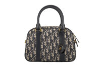 0416. Dior D-Vibe Bowling Bag, Gold Hardware1