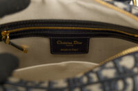 0416. Dior D-Vibe Bowling Bag, Gold Hardware10