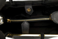 0479. Fendi 2Jours Tote Black Leather10