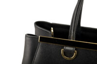 0479. Fendi 2Jours Tote Black Leather12