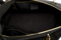 0488. Gucci Bamboo Handle Shoppers bag, Black leather, Gold hardware3