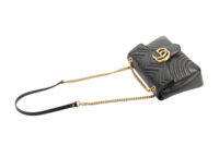 0489. Gucci Marmont Large Matelasse Black Leather, Gold Hardware11