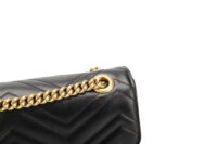 0489. Gucci Marmont Large Matelasse Black Leather, Gold Hardware12