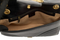 0489. Gucci Marmont Large Matelasse Black Leather, Gold Hardware13