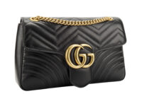 0489. Gucci Marmont Large Matelasse Black Leather, Gold Hardware2