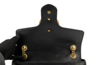 0489. Gucci Marmont Large Matelasse Black Leather, Gold Hardware9