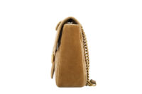 0490. Gucci Marmont Large Matelasse Brown Velvet, Gold Hardware5