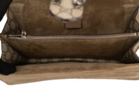 0492. Gucci Dionysus Large Beige Canvas Silver-tone Hardware9