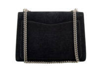0493. Gucci Dionysus Large Black Suede, Silver Hardware4